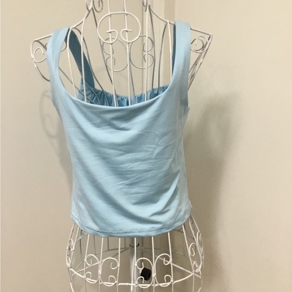 Women’s sleeveless top minx and Matt Moss label size extra small blue - Picture 2 of 4